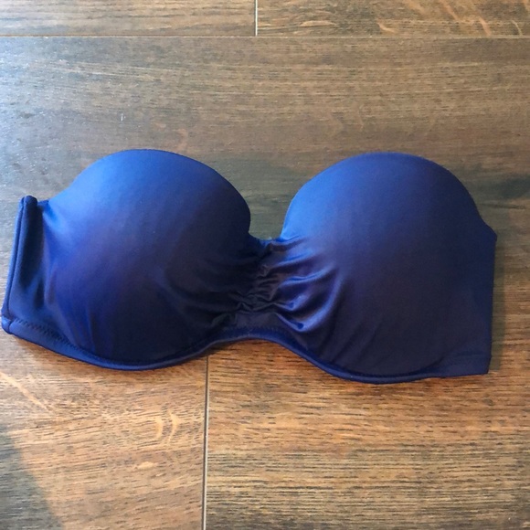 navy blue bandeau bikini